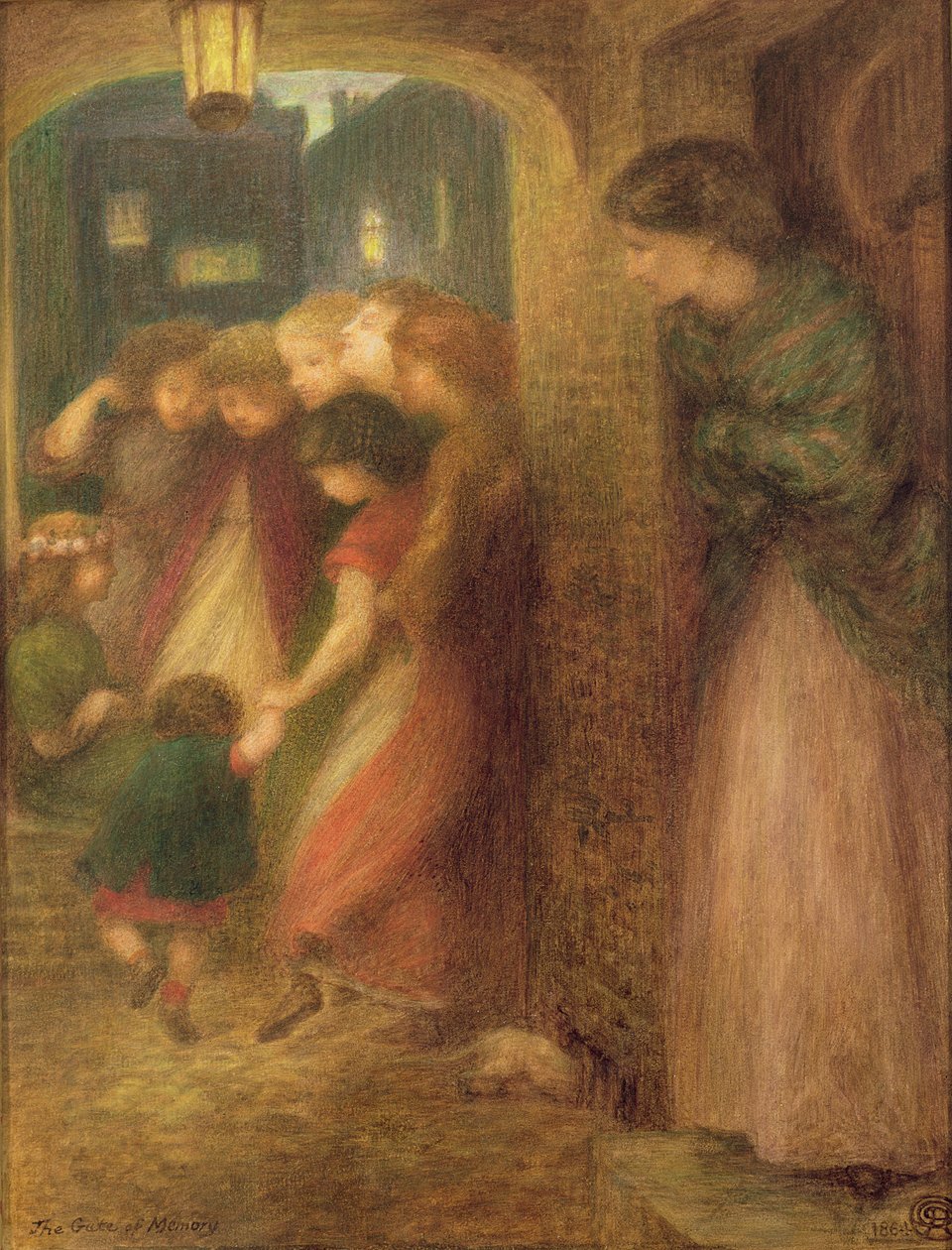 La puerta de la memoria, 1864 de Dante Gabriel Charles Rossetti