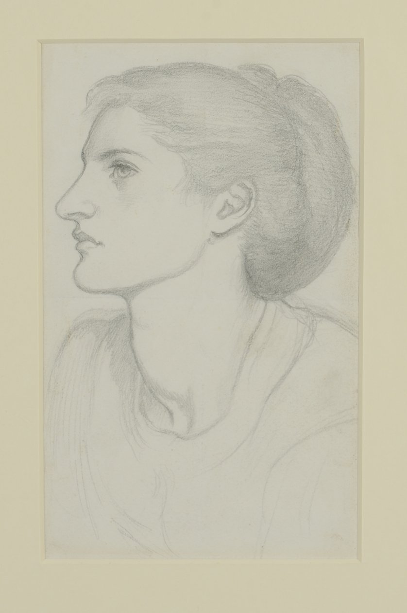Cabeza de mujer de Dante Gabriel Charles Rossetti