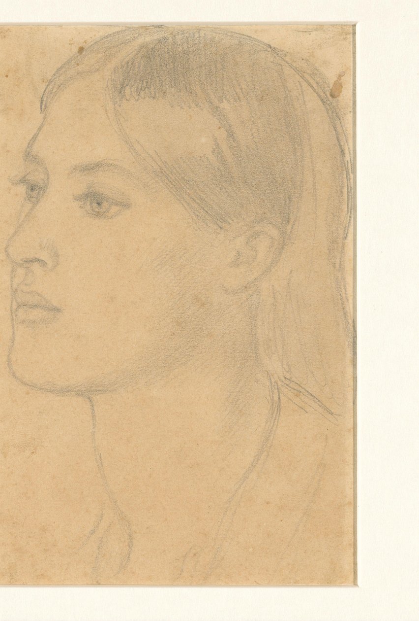 Cabeza de mujer de Dante Gabriel Rossetti (attributed to)