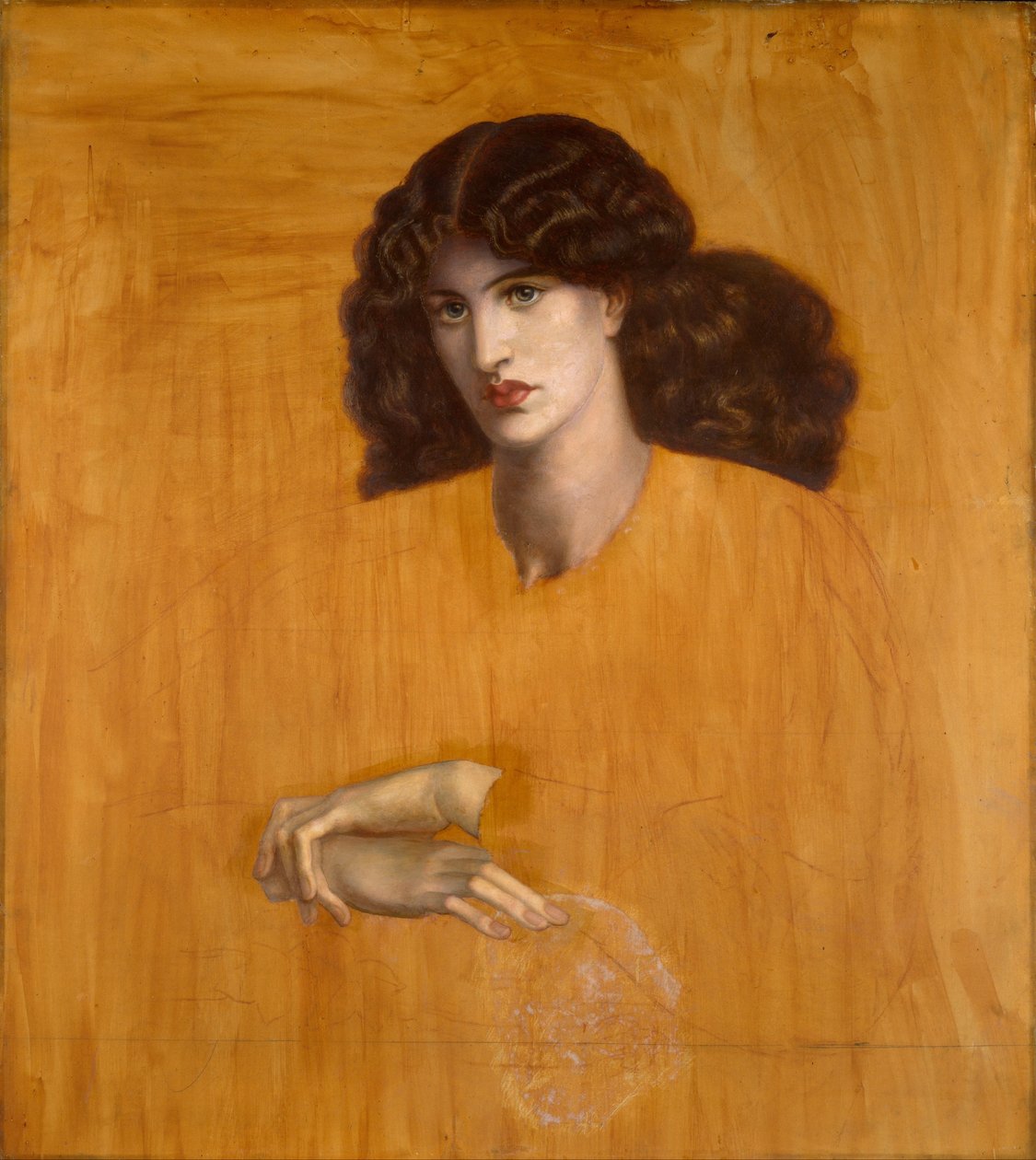 La dama de la ventana [La dama de la piedad]. de Dante Gabriel Rossetti