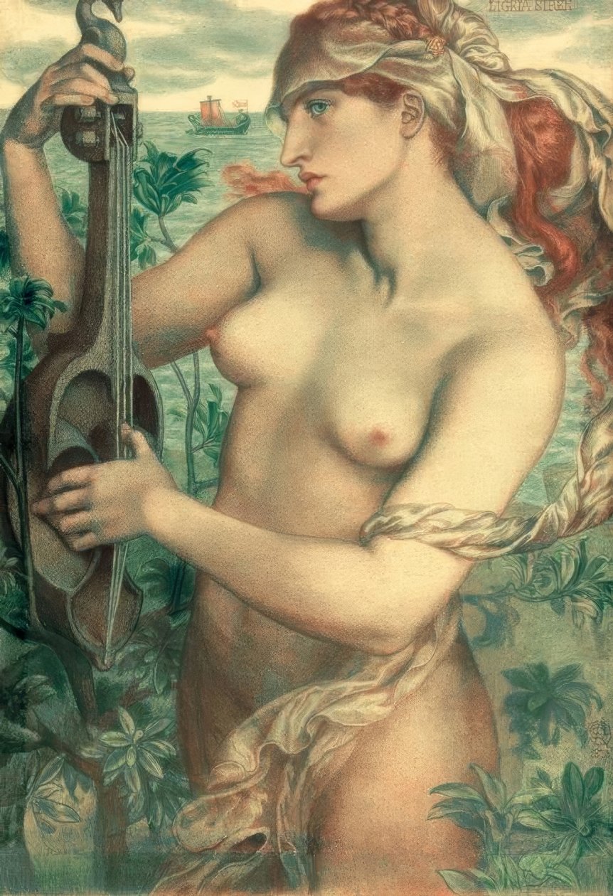 Ligeia Sirena de Dante Gabriel Charles Rossetti