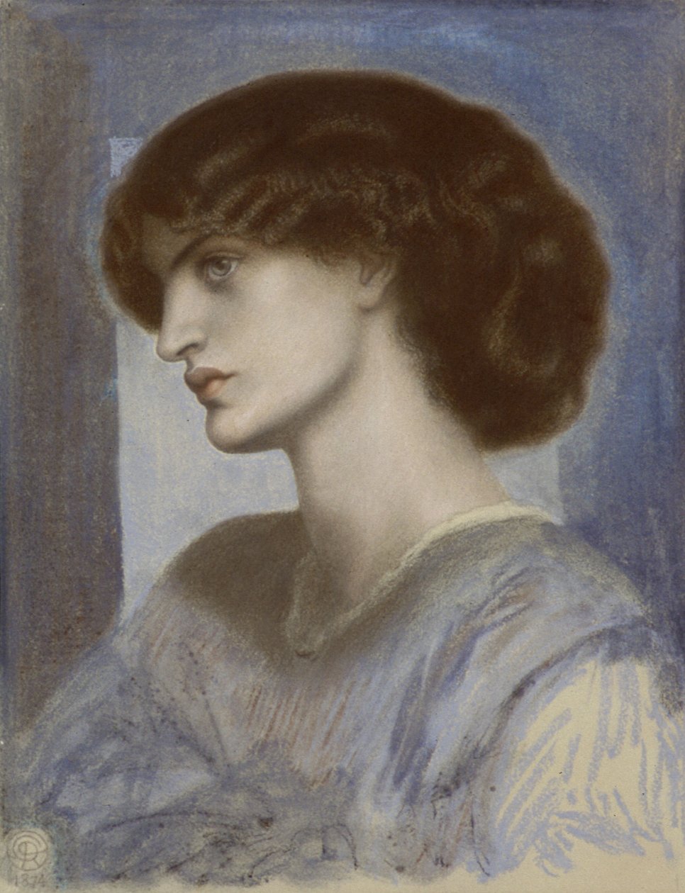 Retrato de Jane Morris, 1868-1874 de Dante Gabriel Rossetti