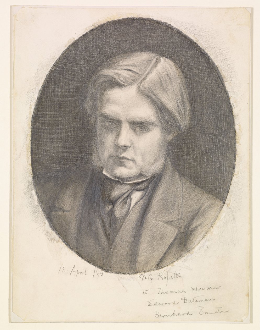 Retrato de William Holman Hunt (1827-1910) de Dante Gabriel Rossetti