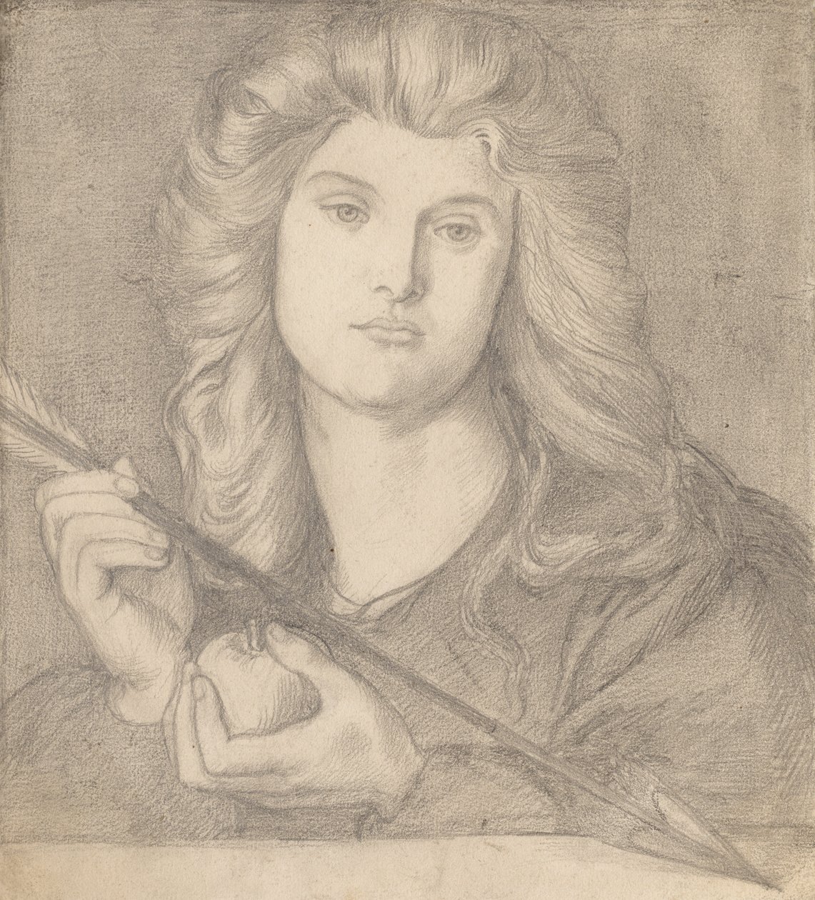 Estudio para "Venus Verticordia" de Dante Gabriel Rossetti