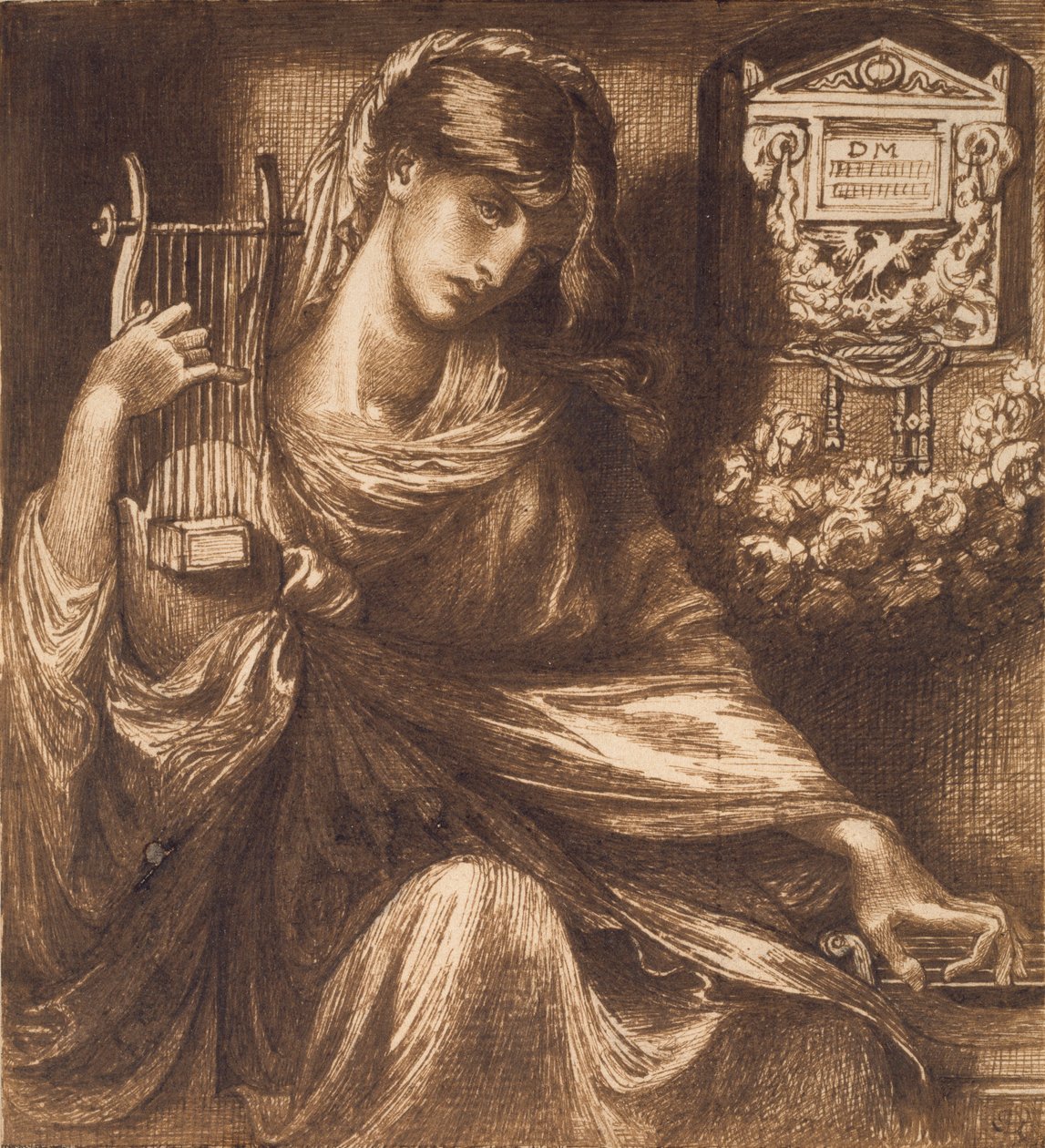La viuda romana de Dante Gabriel Rossetti
