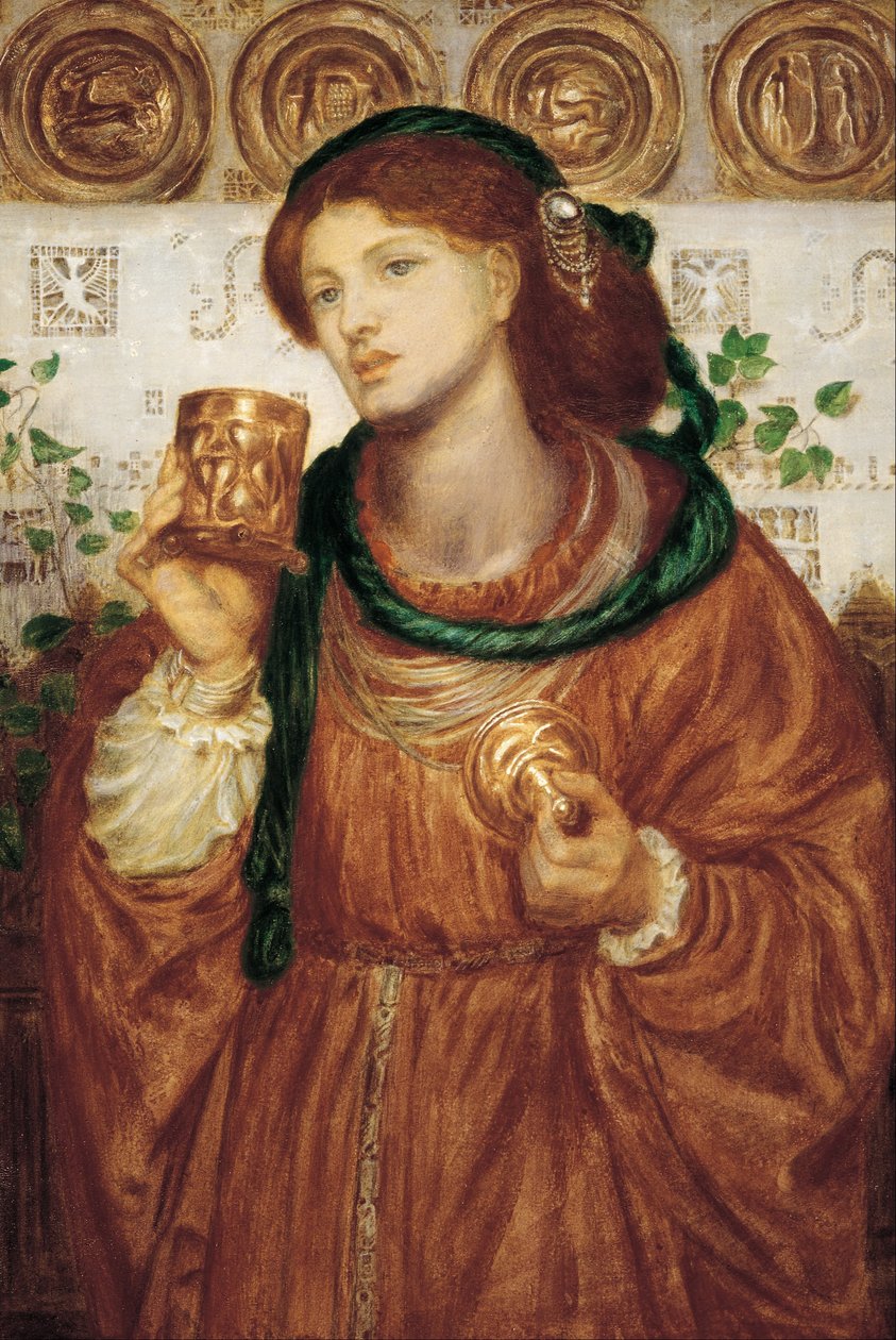 La copa amorosa de Dante Gabriel Rossetti