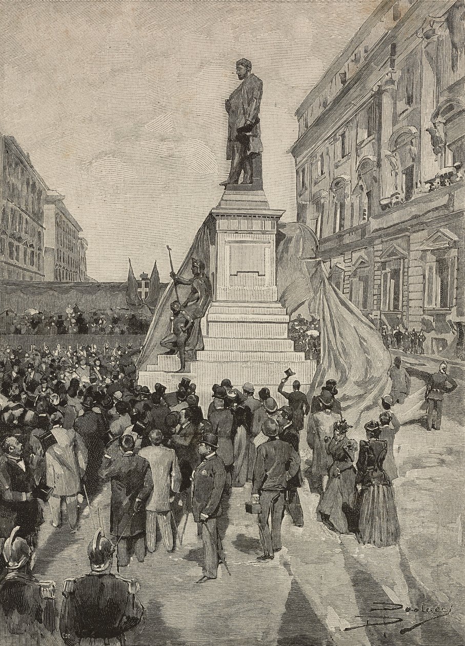 Inauguración del monumento a Quintino Sella, por Ettore Ferrari, 9 de abril de Dante Paolocci