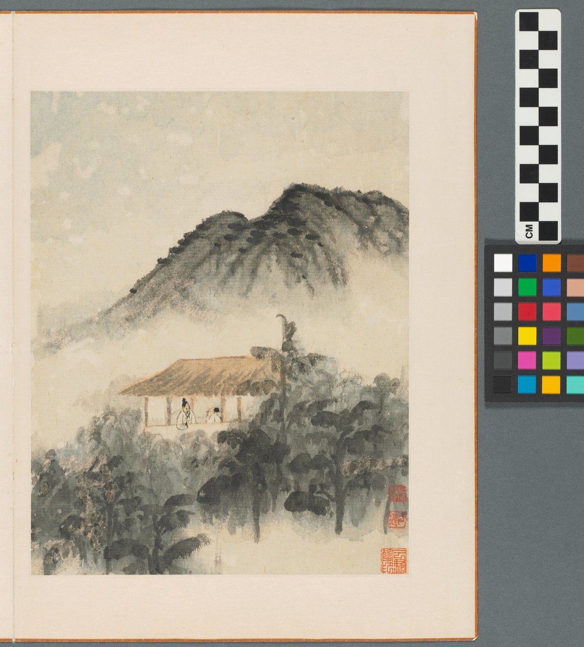 Reminiscencias del río Qinhuai, Dinastía Qing de Daoji Shitao
