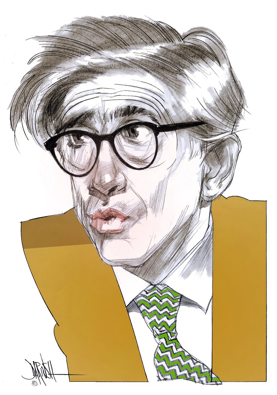 Franco Debenedetti (dibujo digital a lápiz de color) de Dariush Radpour