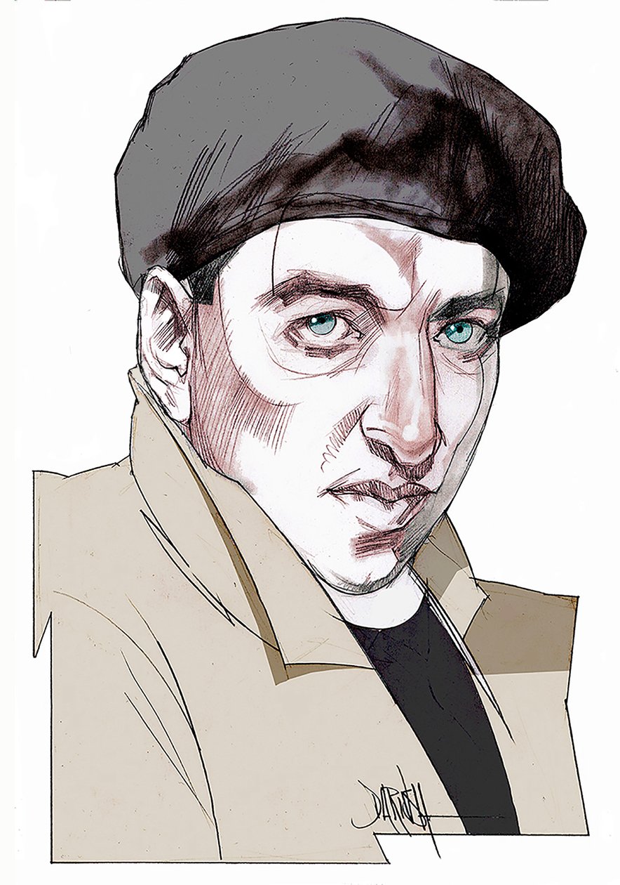 Giacomo Antonini, 2022 (dibujo digital a lápiz de color) de Dariush Radpour