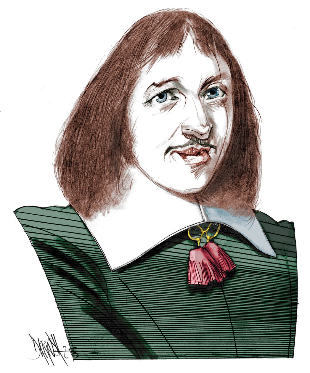 Retrato de Francois Vatel (1631 -1671) (Fritz Karl Watel) de Dariush Radpour