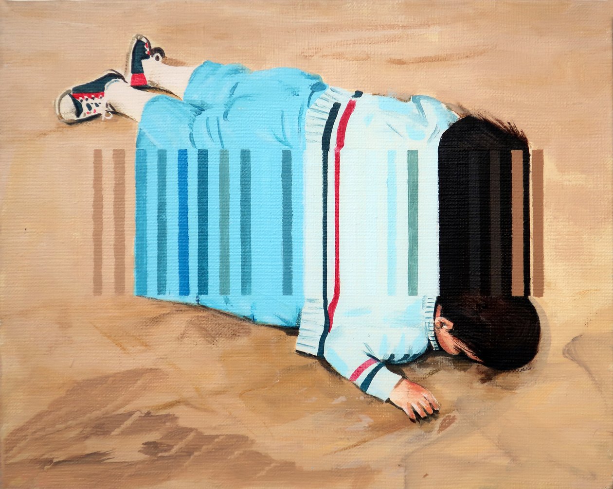 Beached, 2019 (acrílico sobre lienzo) de Darren Coffield