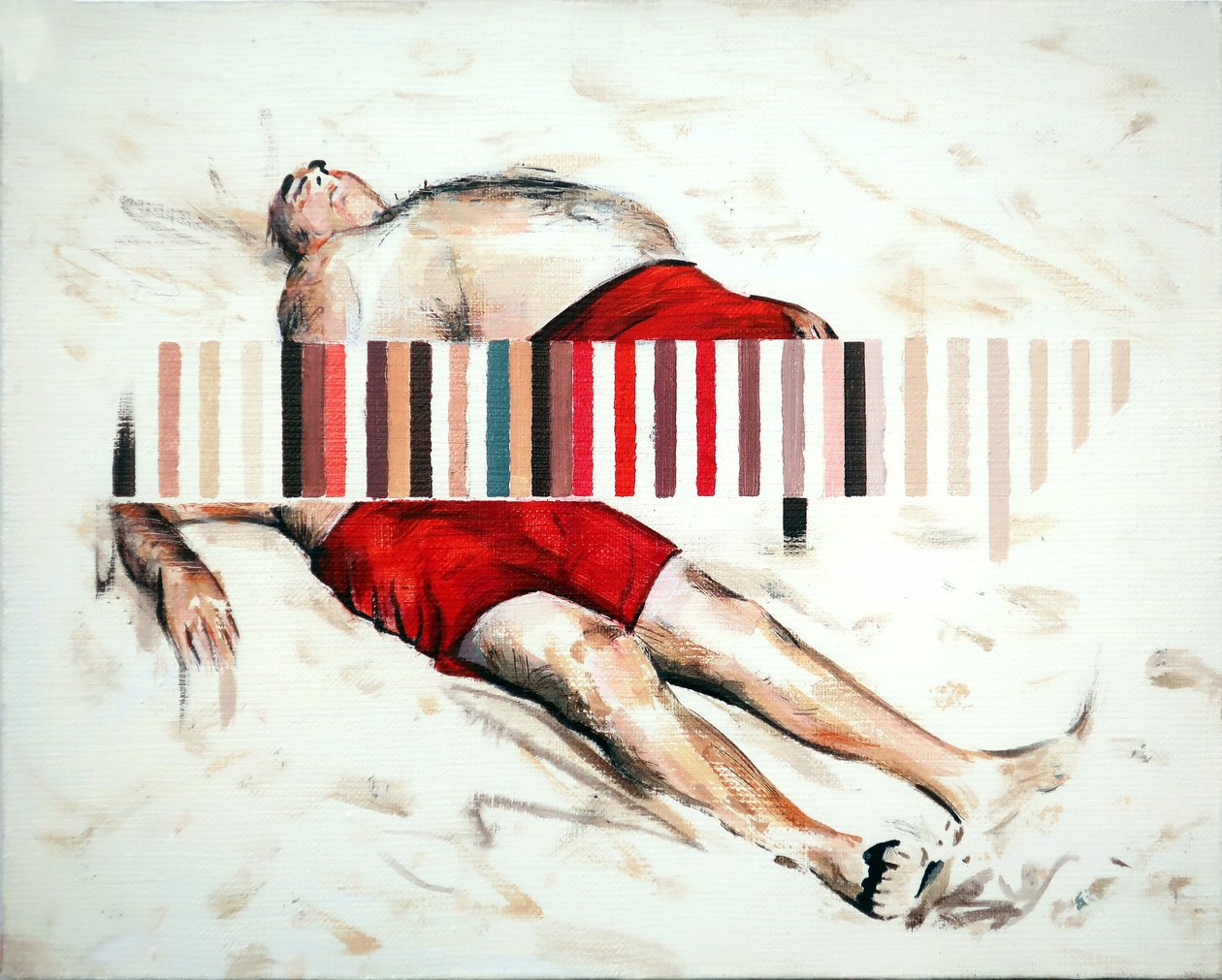 Deriva, 2019 (acrílico sobre lienzo) de Darren Coffield