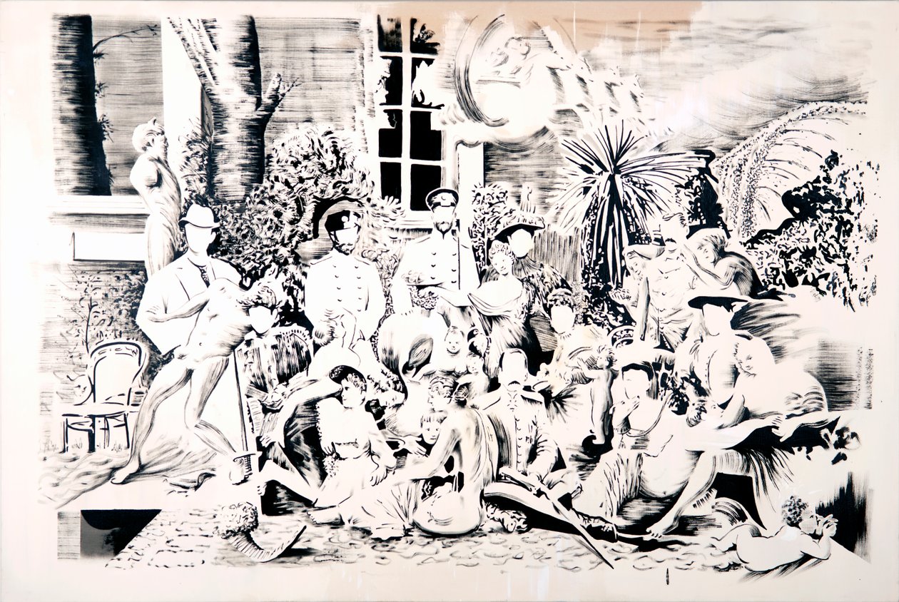 Romanov Flora, 2017 (óleo sobre lienzo) de Darren Coffield