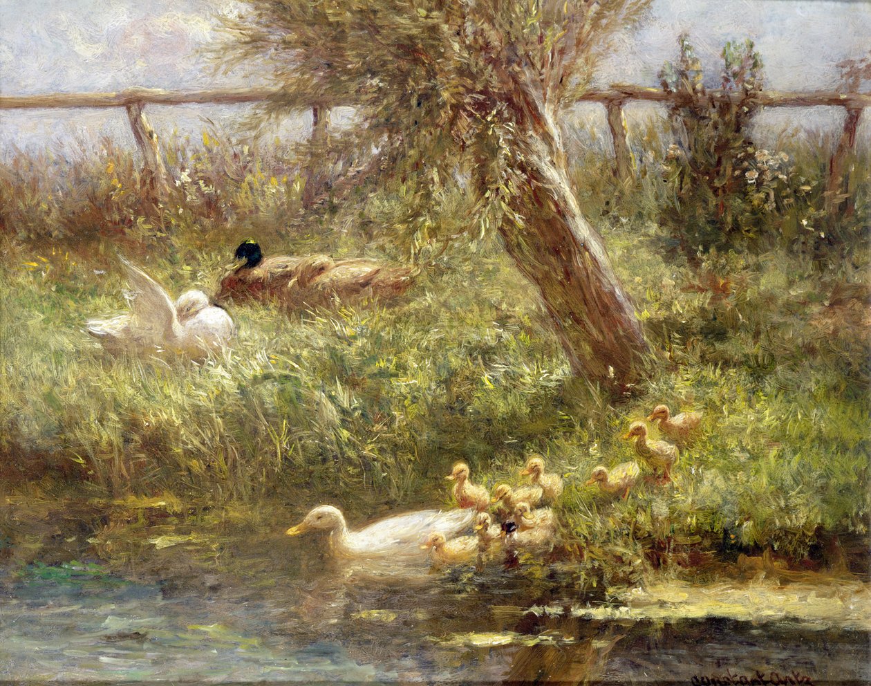Patos y patitos de David Adolph Constant Artz
