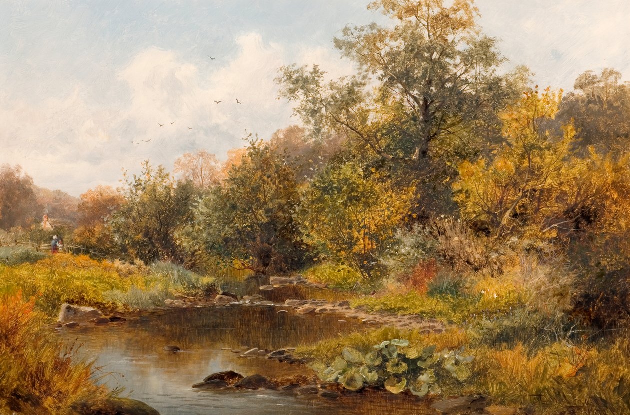 Arroyo en Old Storridge, Worcestershire, 1879 de David Bates