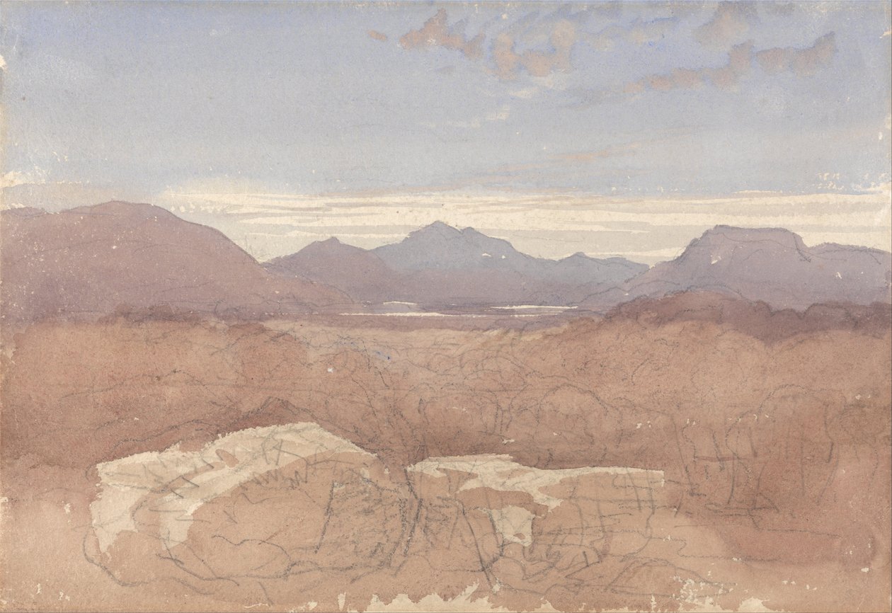Vista Montañosa, Norte de Gales de David Cox