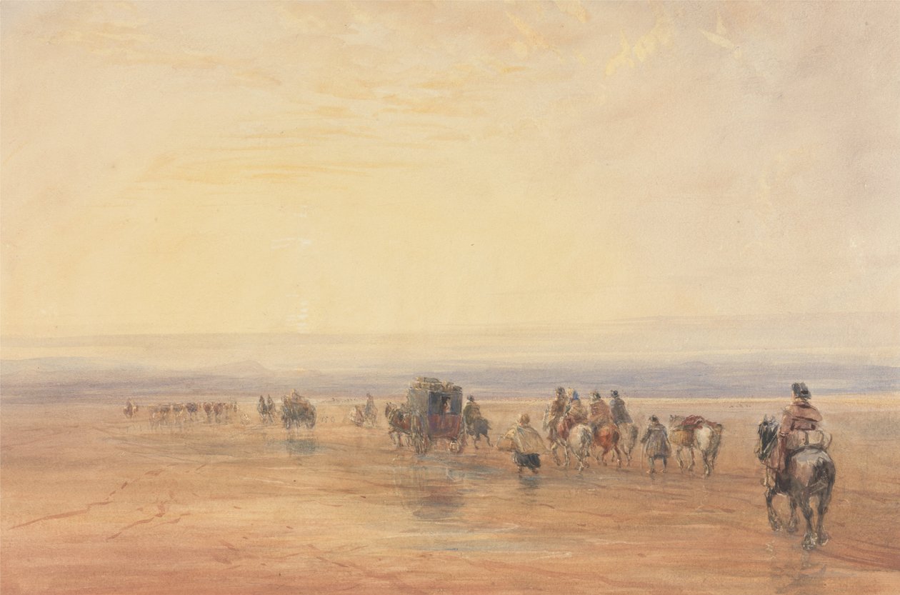 Cruzando las Arenas de Lancaster de David Cox