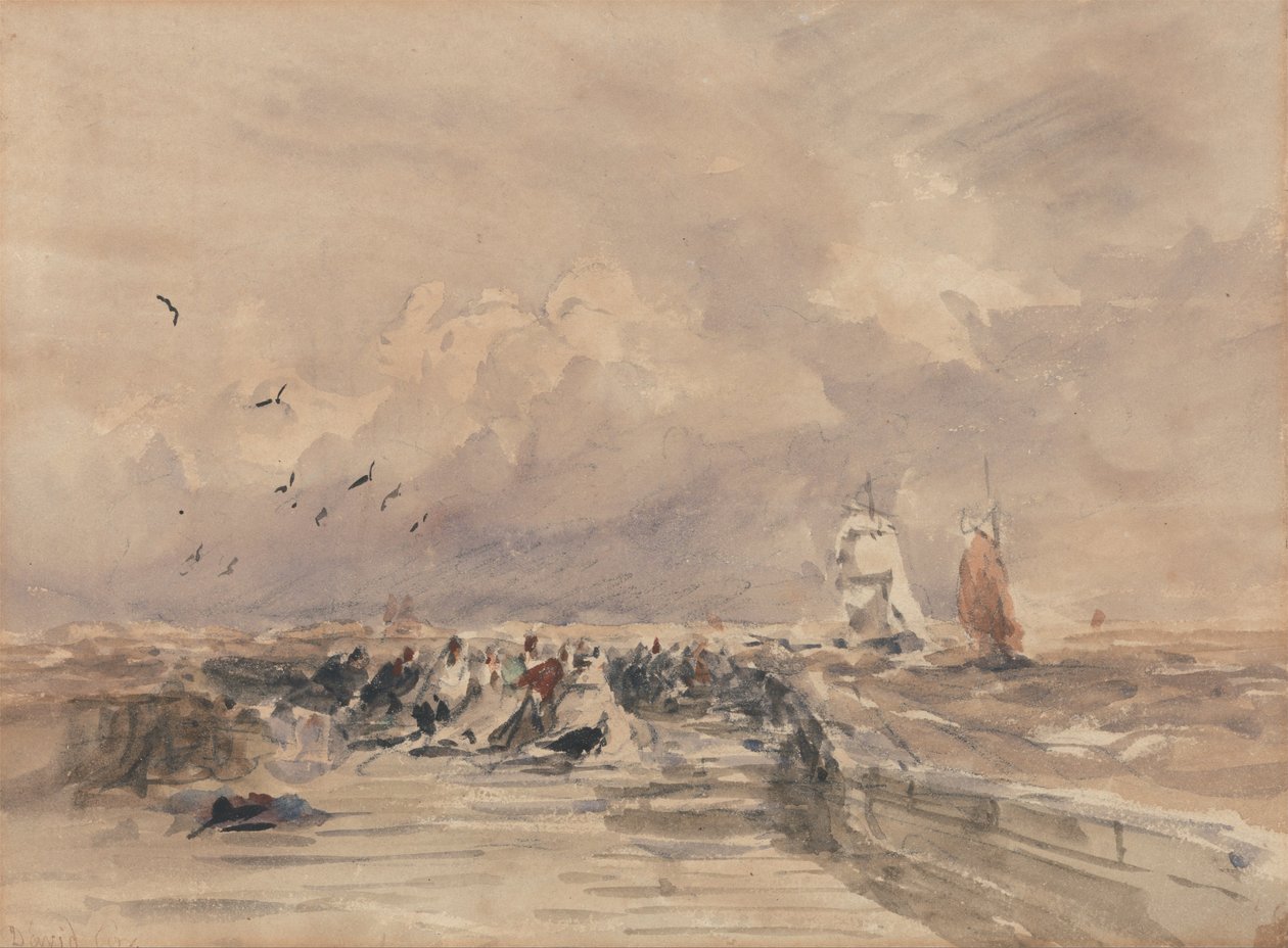 Muelle de Dieppe, Brisa Fuerte de David Cox