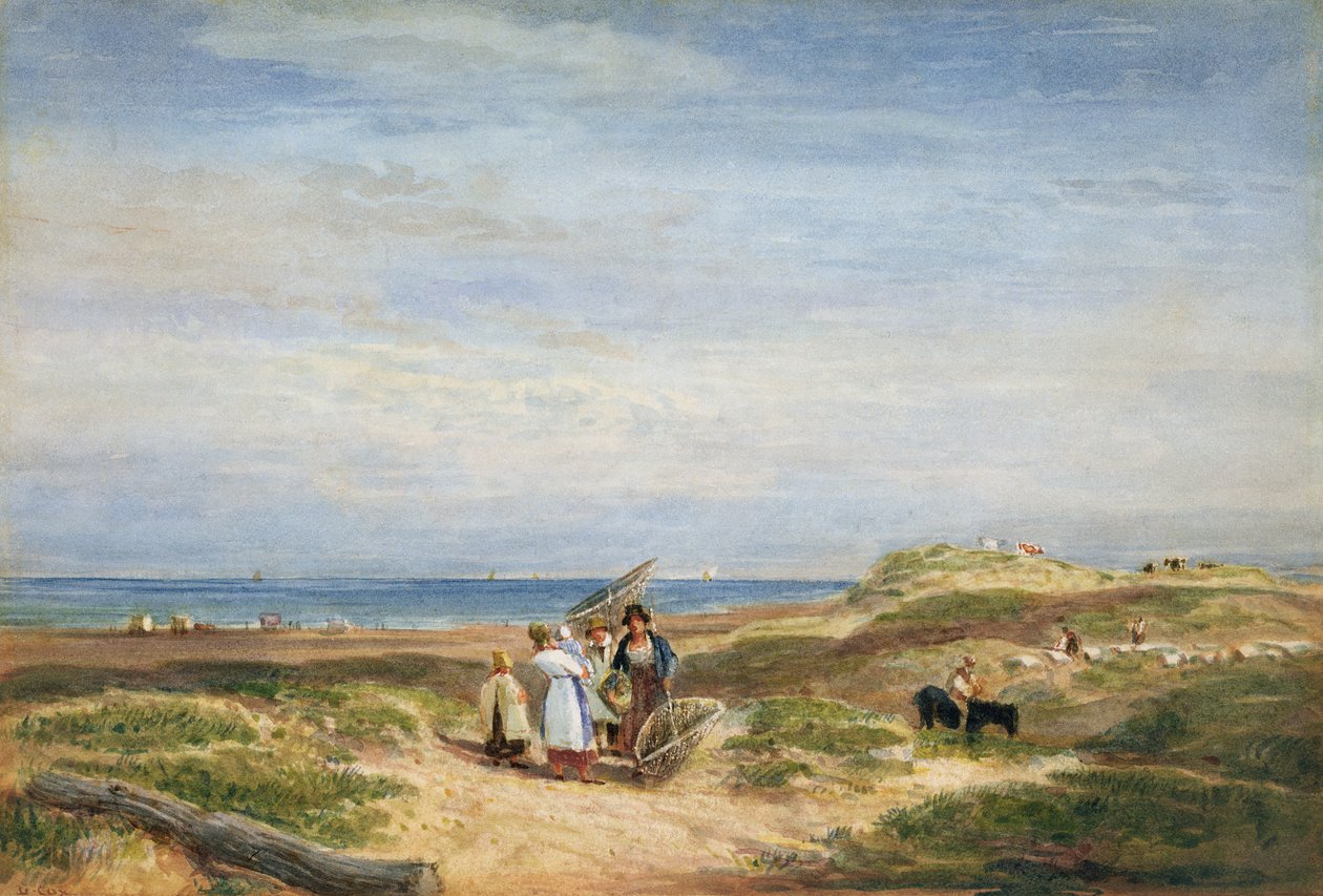 Bancos de Arena Seca en Barmouth, Gales del Norte, c.1830 de David Cox