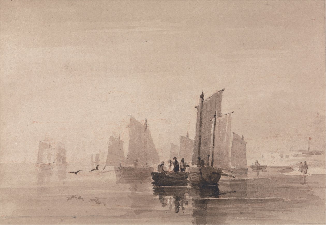 Pescando en Hastings de David Cox