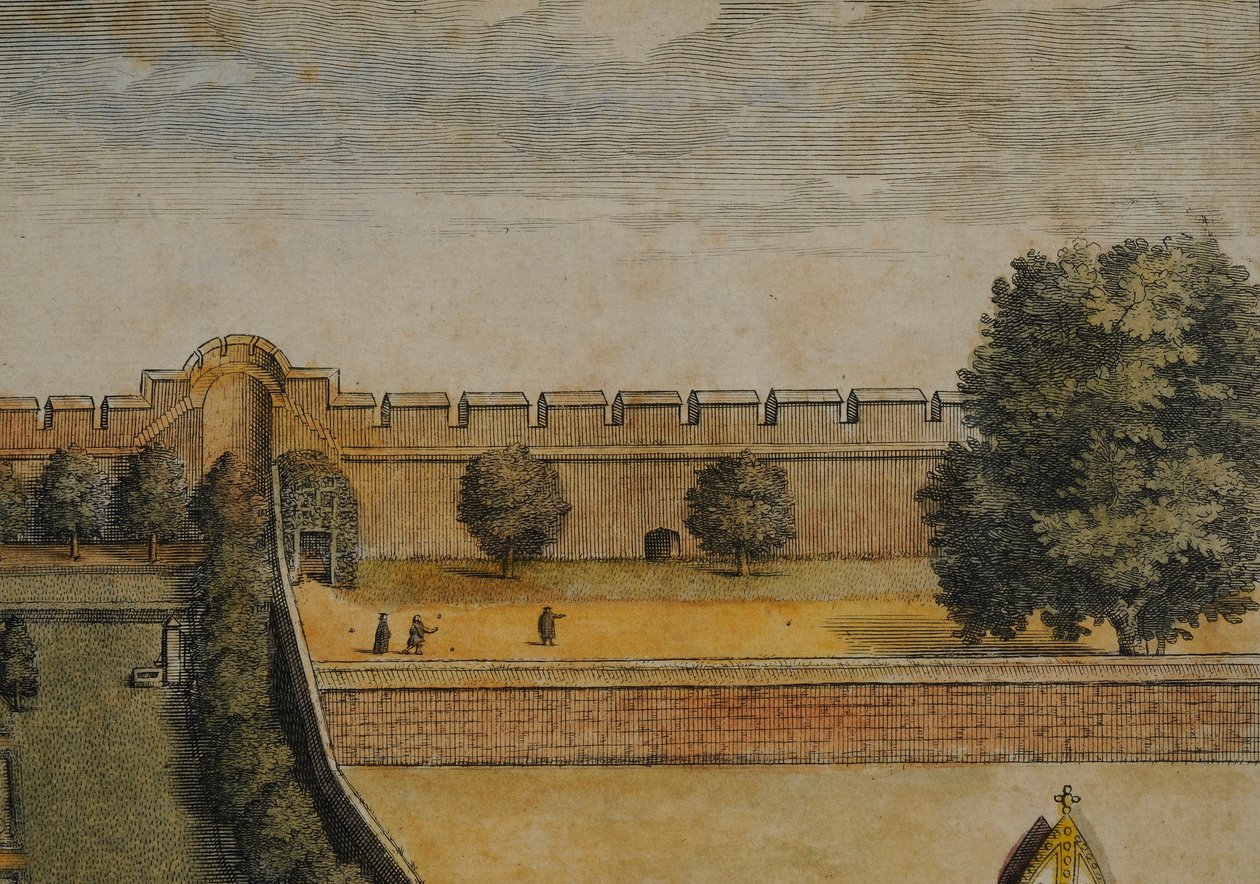Collegium Novum (detalle) de David Loggan