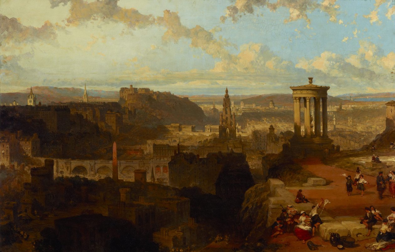 Edimburgo desde Calton Hill de David Roberts