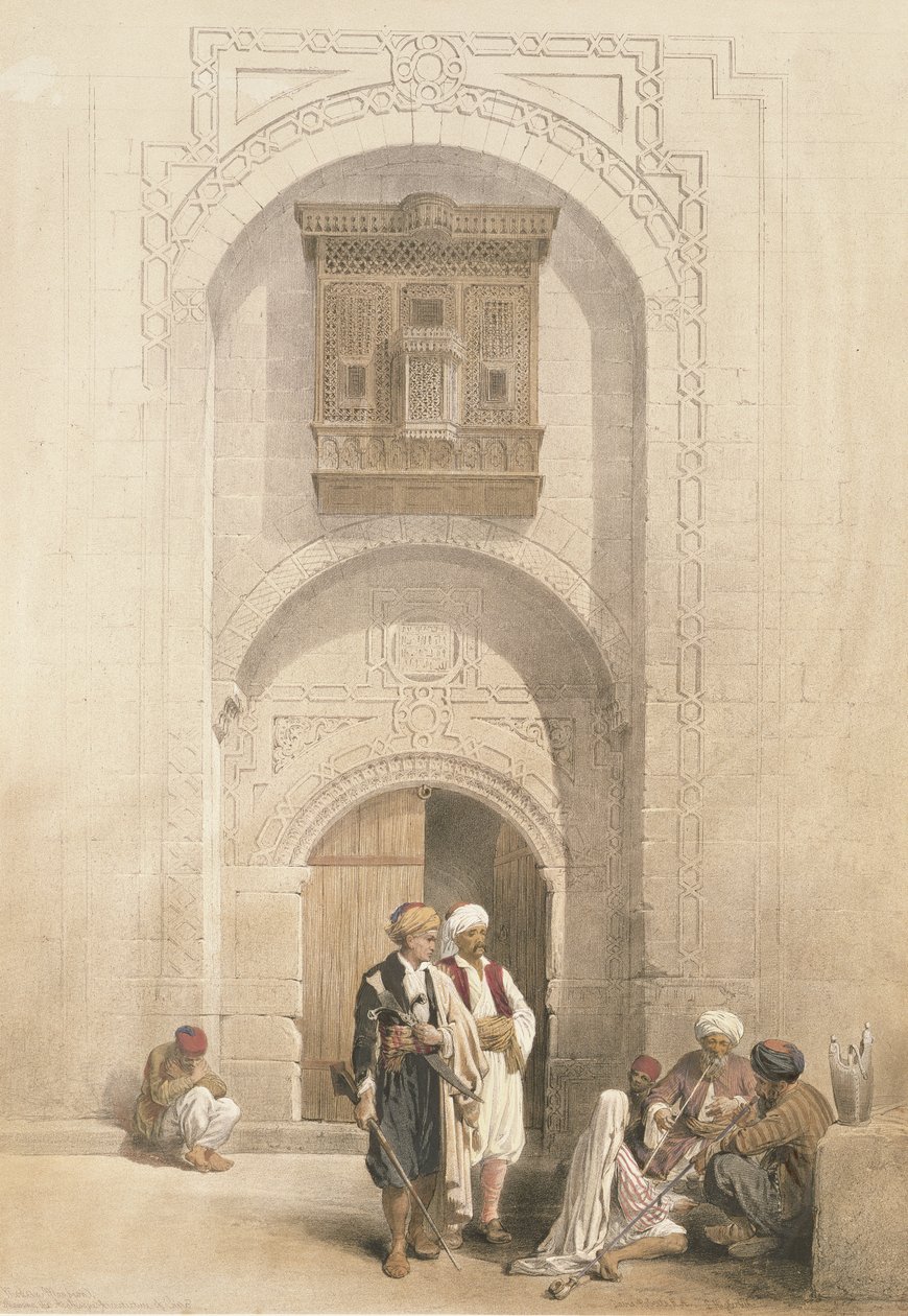 Mansión moderna, mostrando la arquitectura arabesca de El Cairo, de 