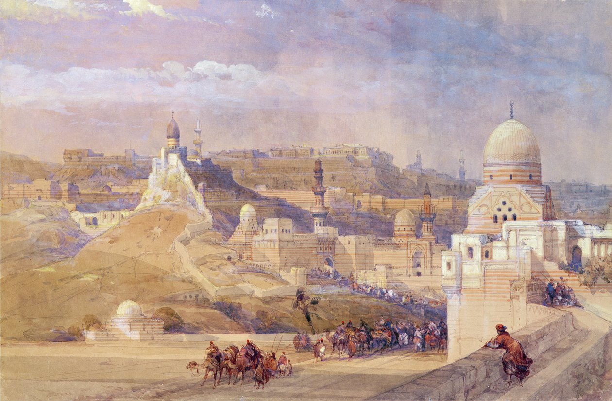 La Ciudadela de El Cairo, Residencia de Mehmet Ali, 1842-49 de David Roberts