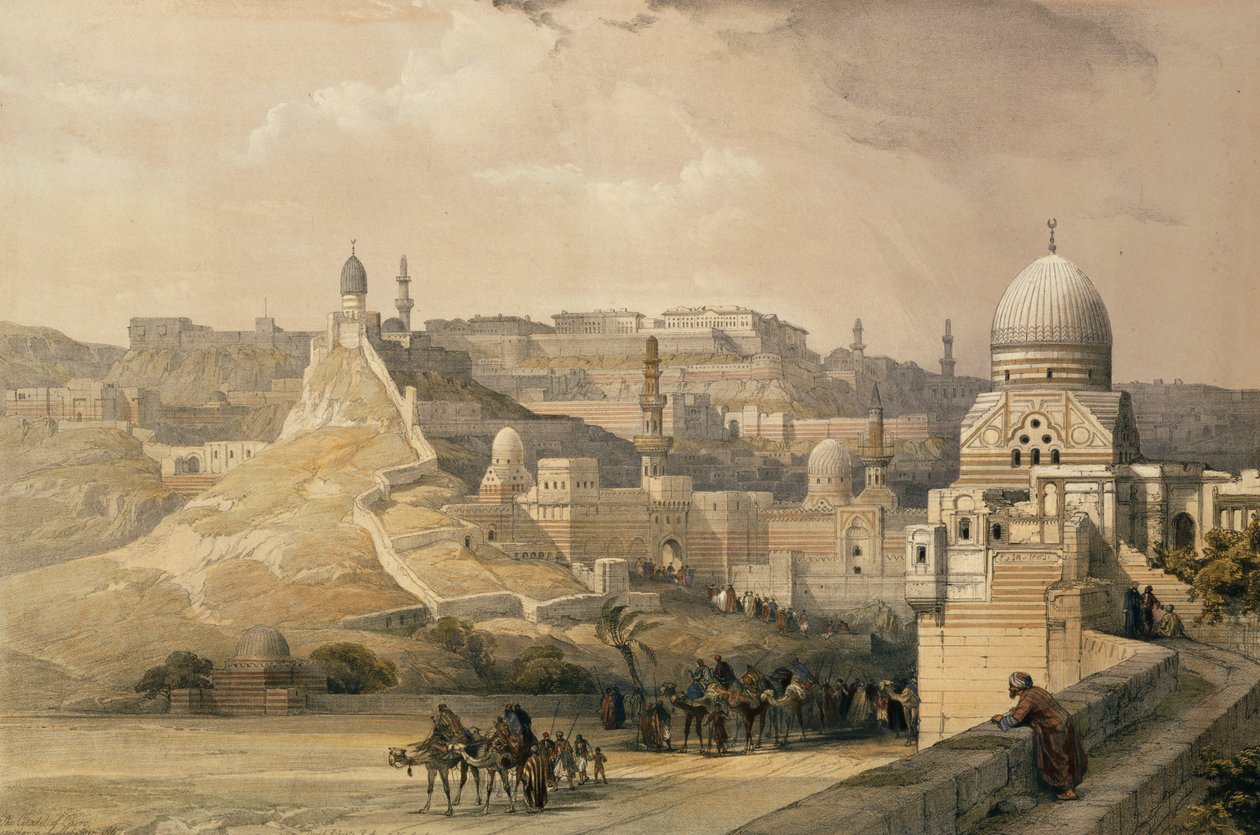 La Ciudadela de El Cairo, Residencia de Mehmet Ali, de Egipto y Nubia, Vol.3, 1838 de David Roberts