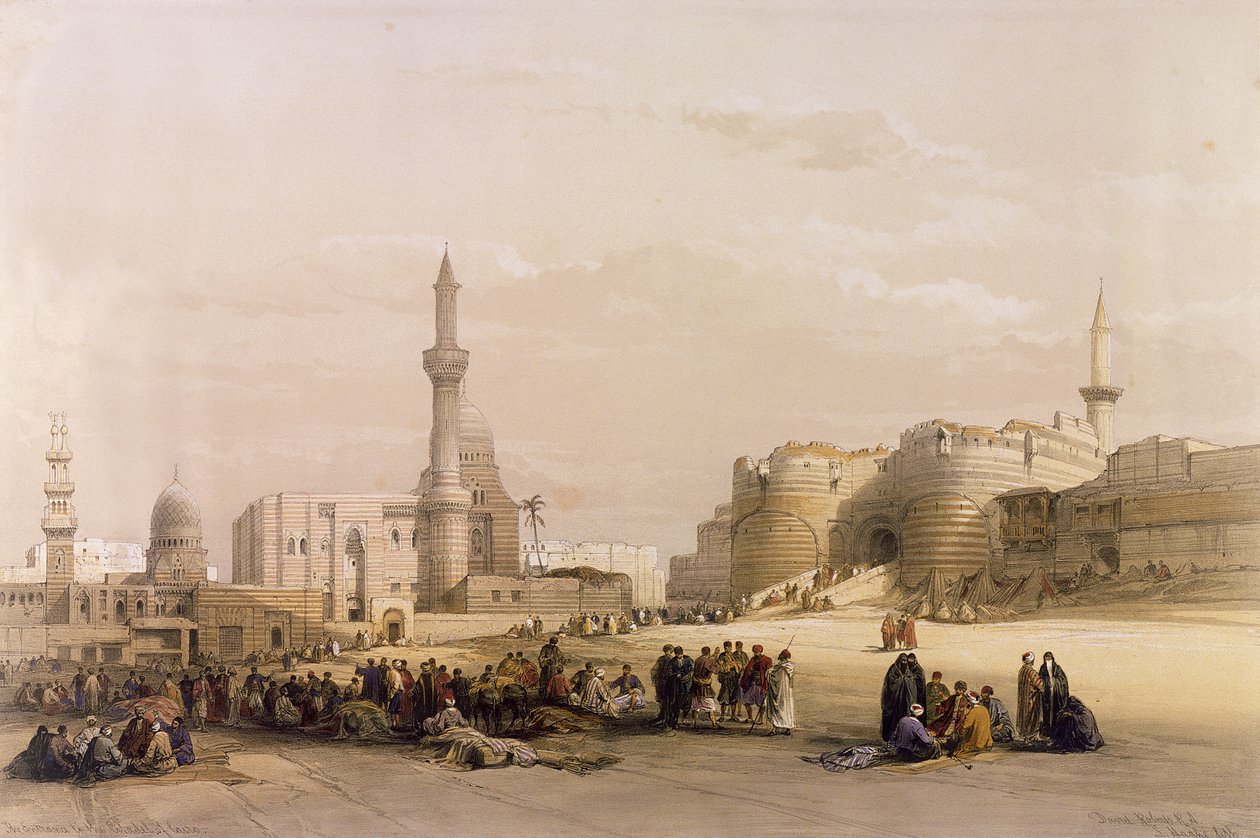 La entrada a la ciudadela de El Cairo, de Egipto y Nubia, Vol.3 de David Roberts