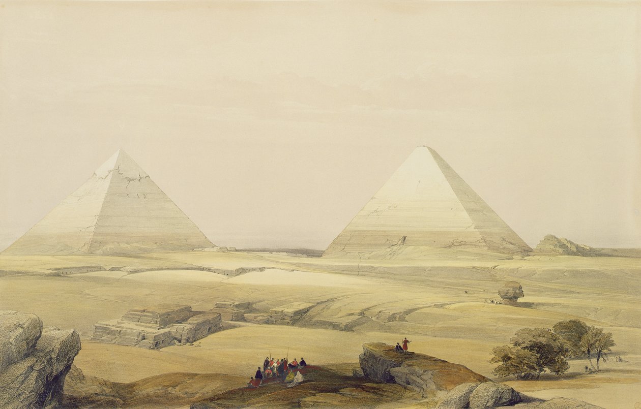 Las Pirámides de Giza, de Egipto y Nubia, Vol.1 de David Roberts