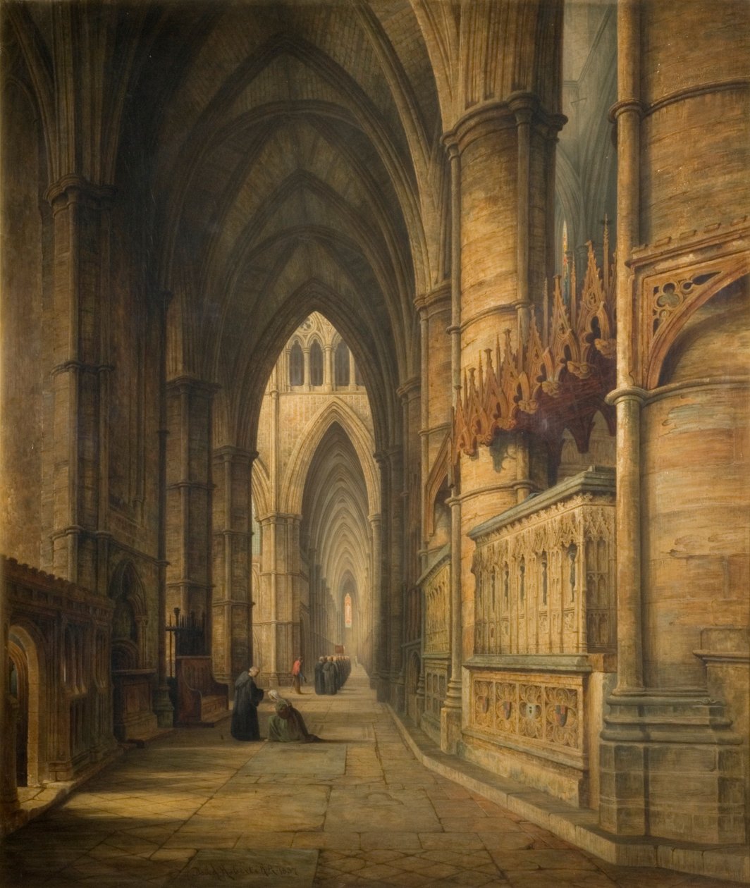 La tumba de Eduardo III, Abadía de Westminster de David Roberts