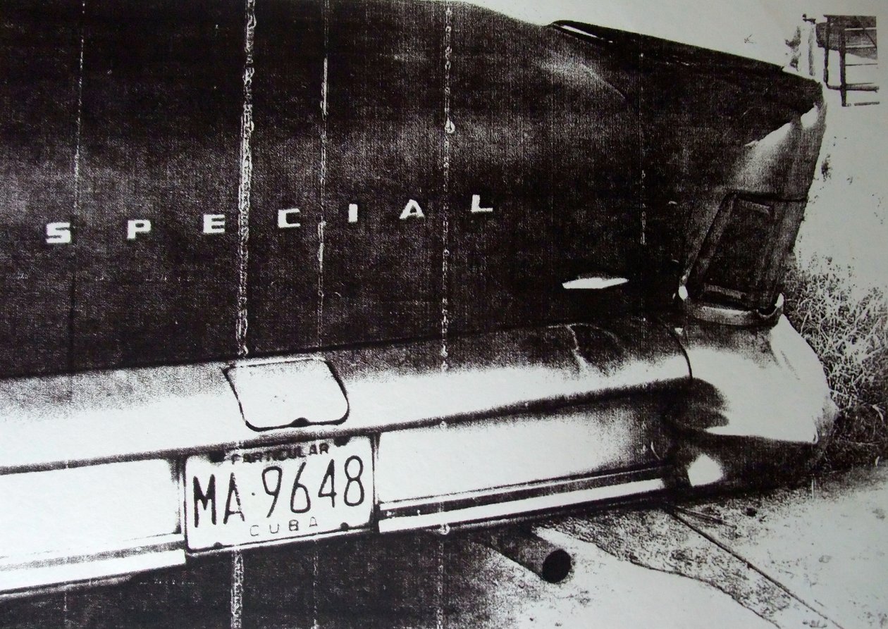 Coche blanco y negro de David Studwell