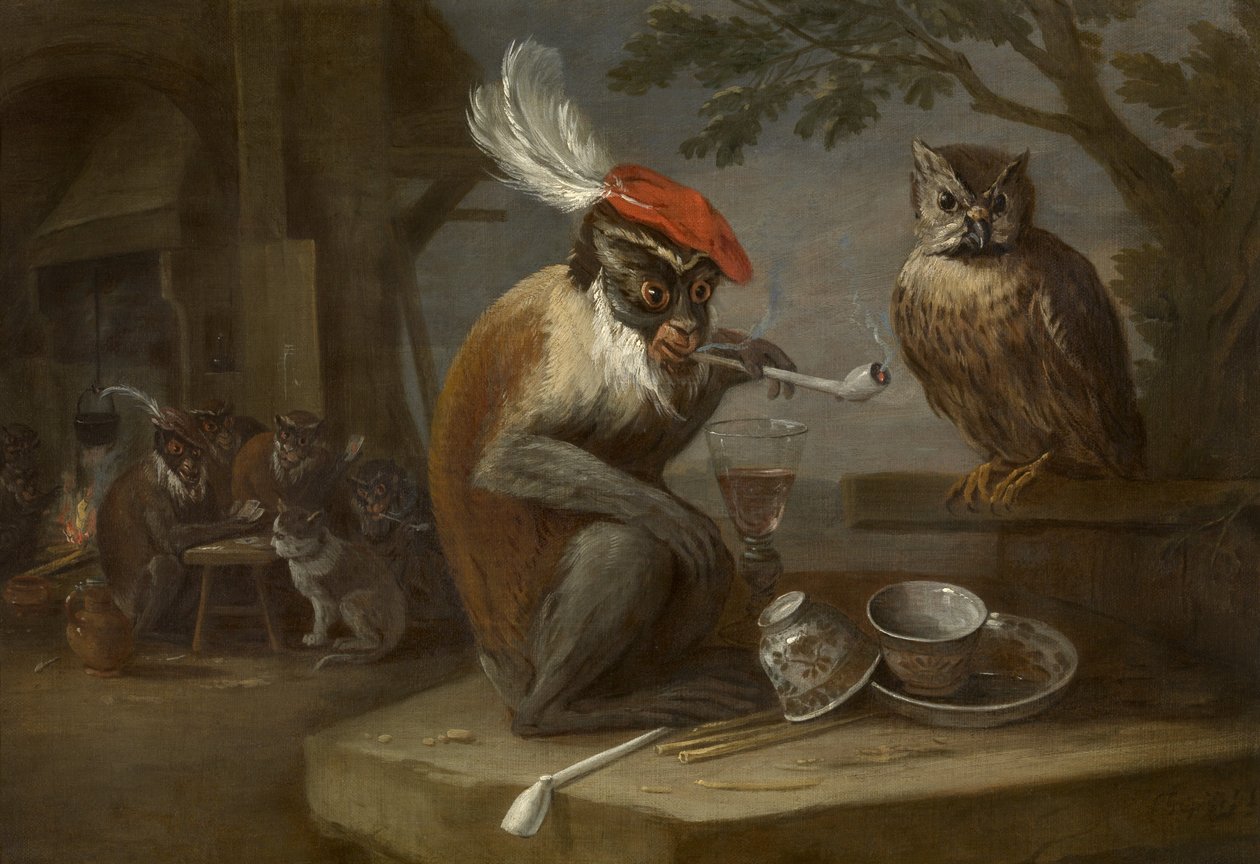 Truco de mono de David Teniers the Younger