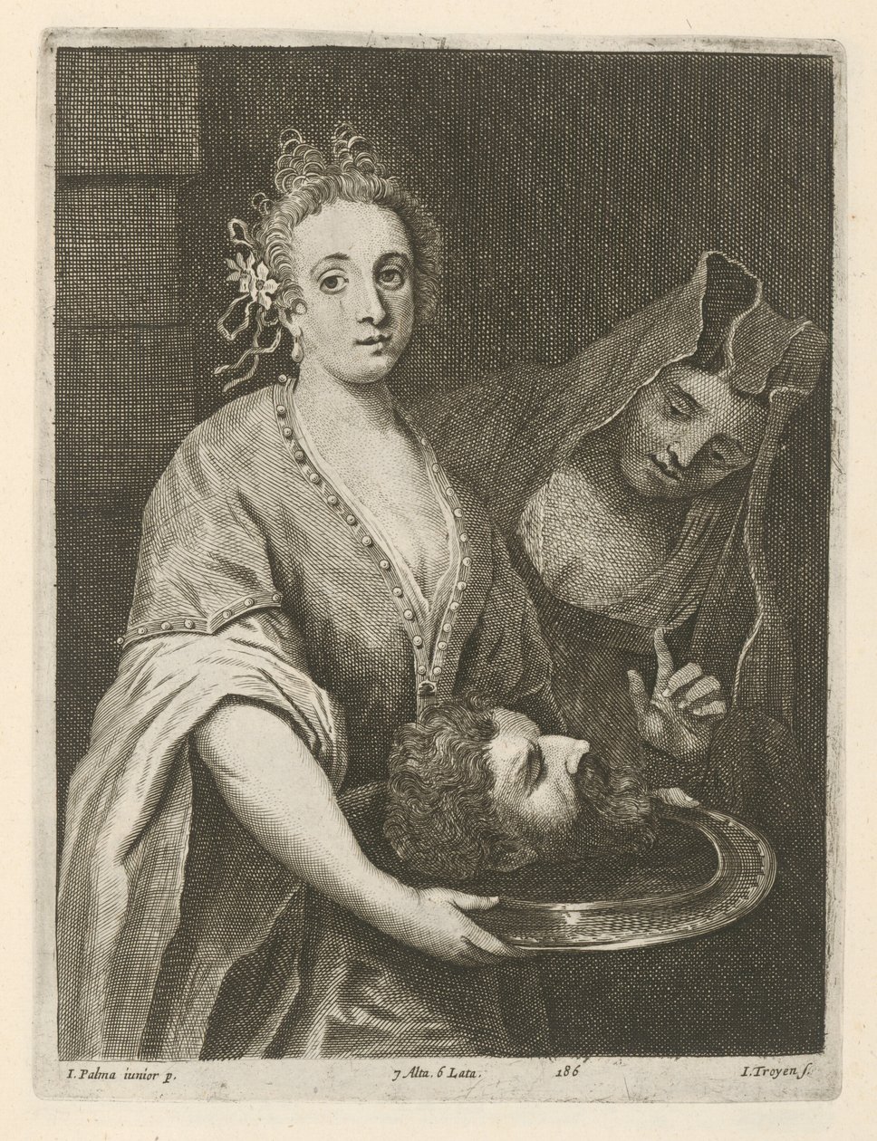 Salomé con la cabeza de Juan el Bautista de David Teniers the Younger