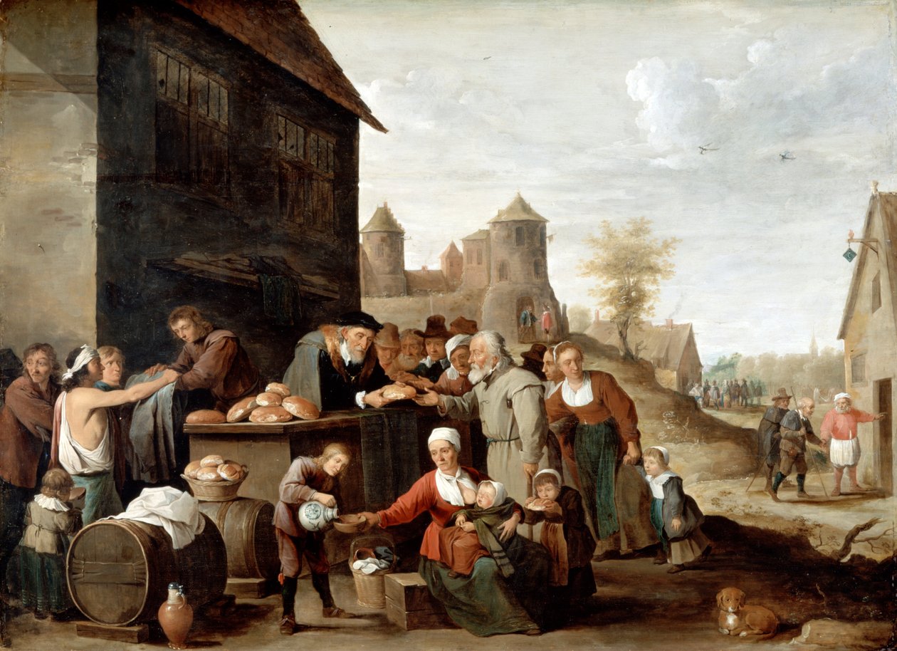 Las siete obras de misericordia corporales de David Teniers the Younger