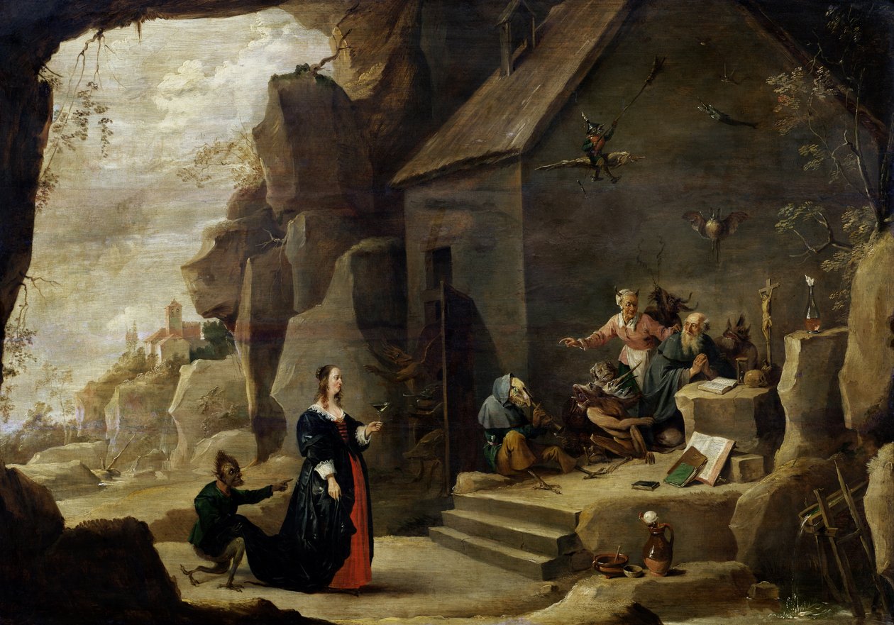 La tentación de San Antonio de David Teniers the Younger