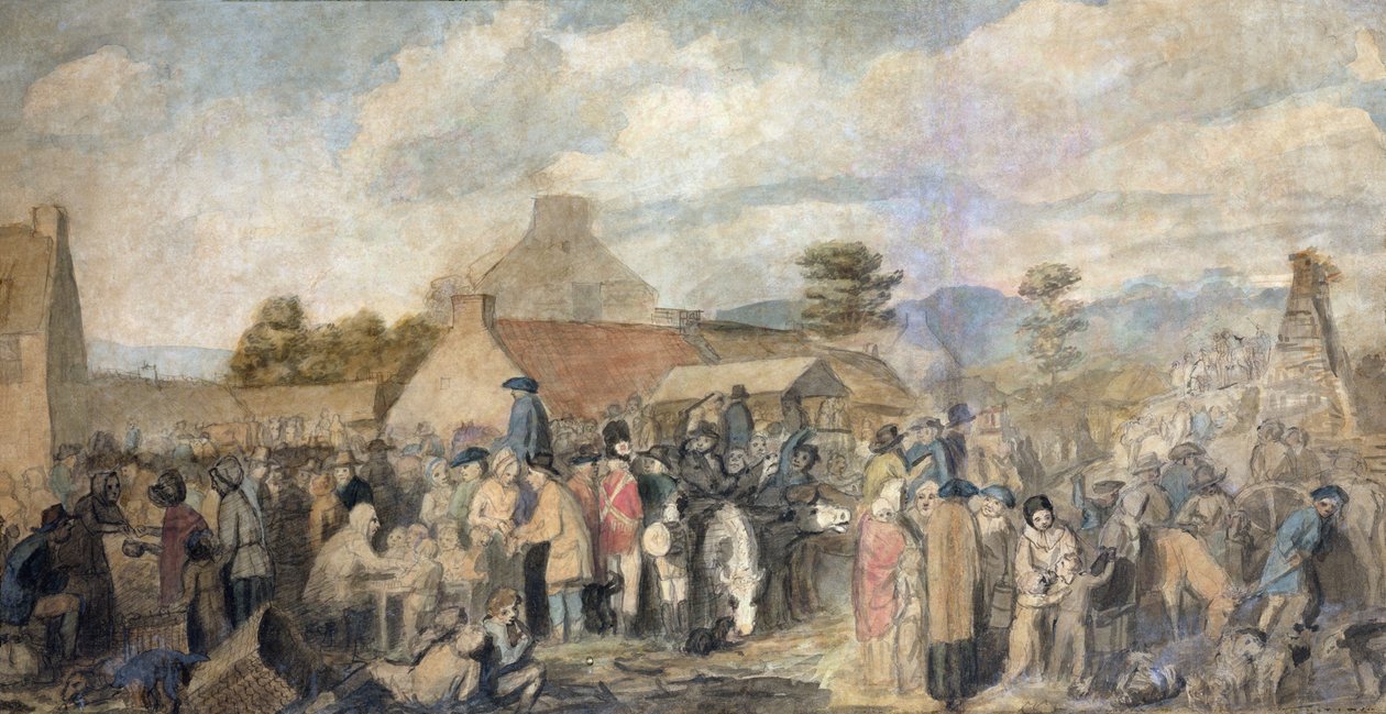 Feria de Pitlessie, 1804 de David Wilkie