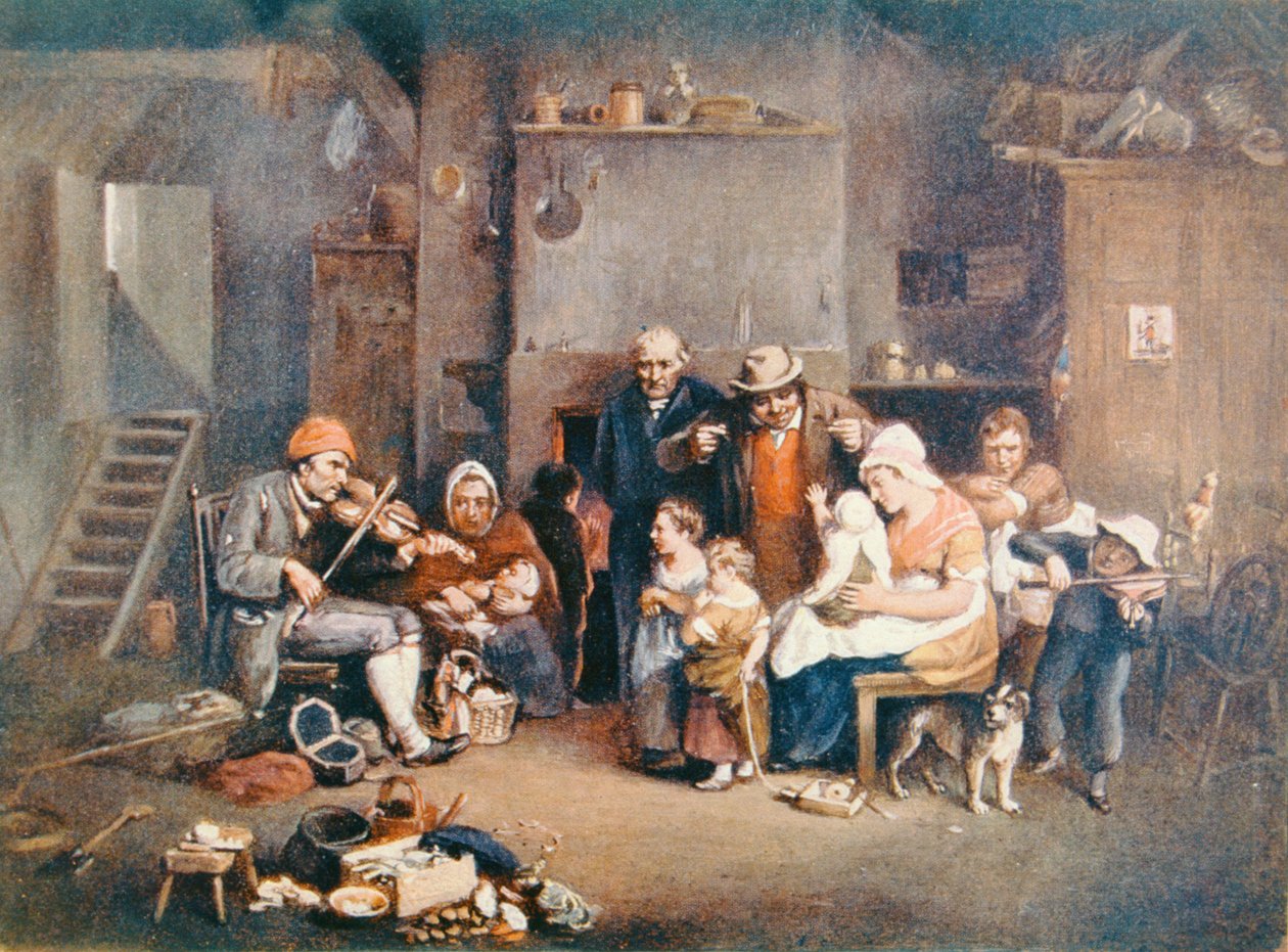 El violinista ciego, ilustración de 