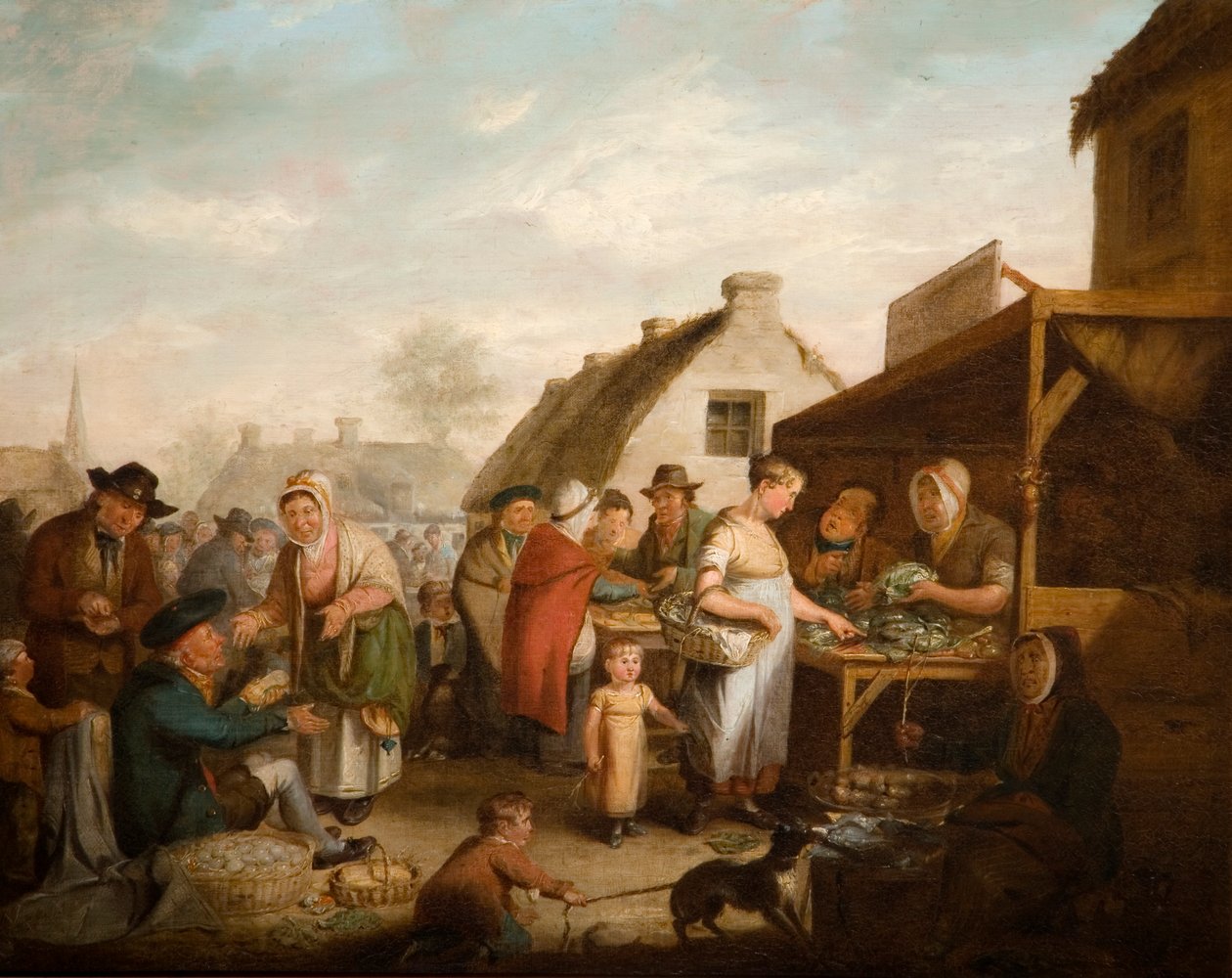 El mercado escocés, 1818 de David Wilkie