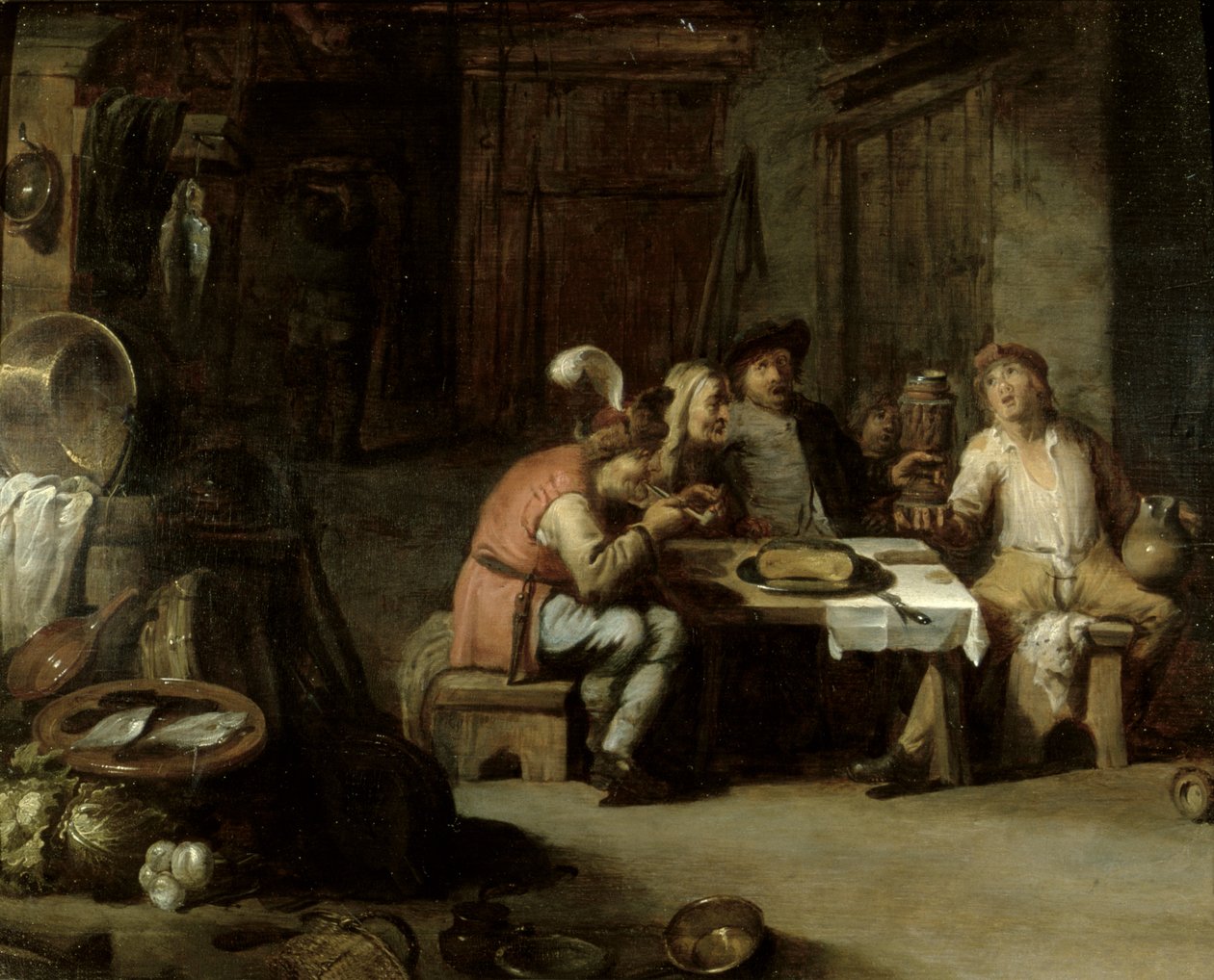 Interior de una taberna, c.1630s de David Teniers the Younger