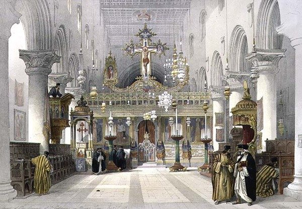 Capilla del Convento de Santa Catalina en el Monte Sinaí, 21 de febrero de 1839, lámina 112 del Volumen III de 