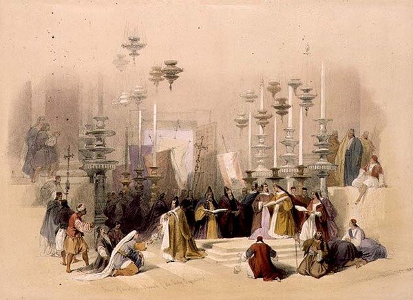 La Piedra de la Unción, Iglesia del Santo Sepulcro, 30 de marzo de 1839, placa 19 del Volumen I de 