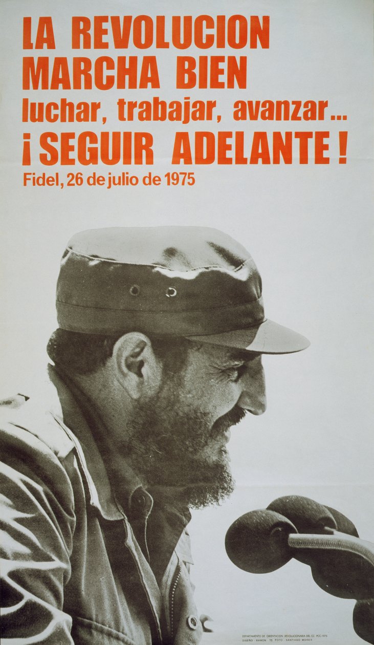 Cartel con Fidel Castro de John Ward Dunsmore