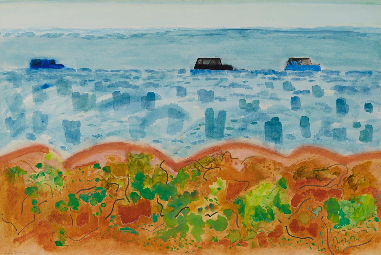 Coches y Saltbush, Australia de David Alan Redpath Michie