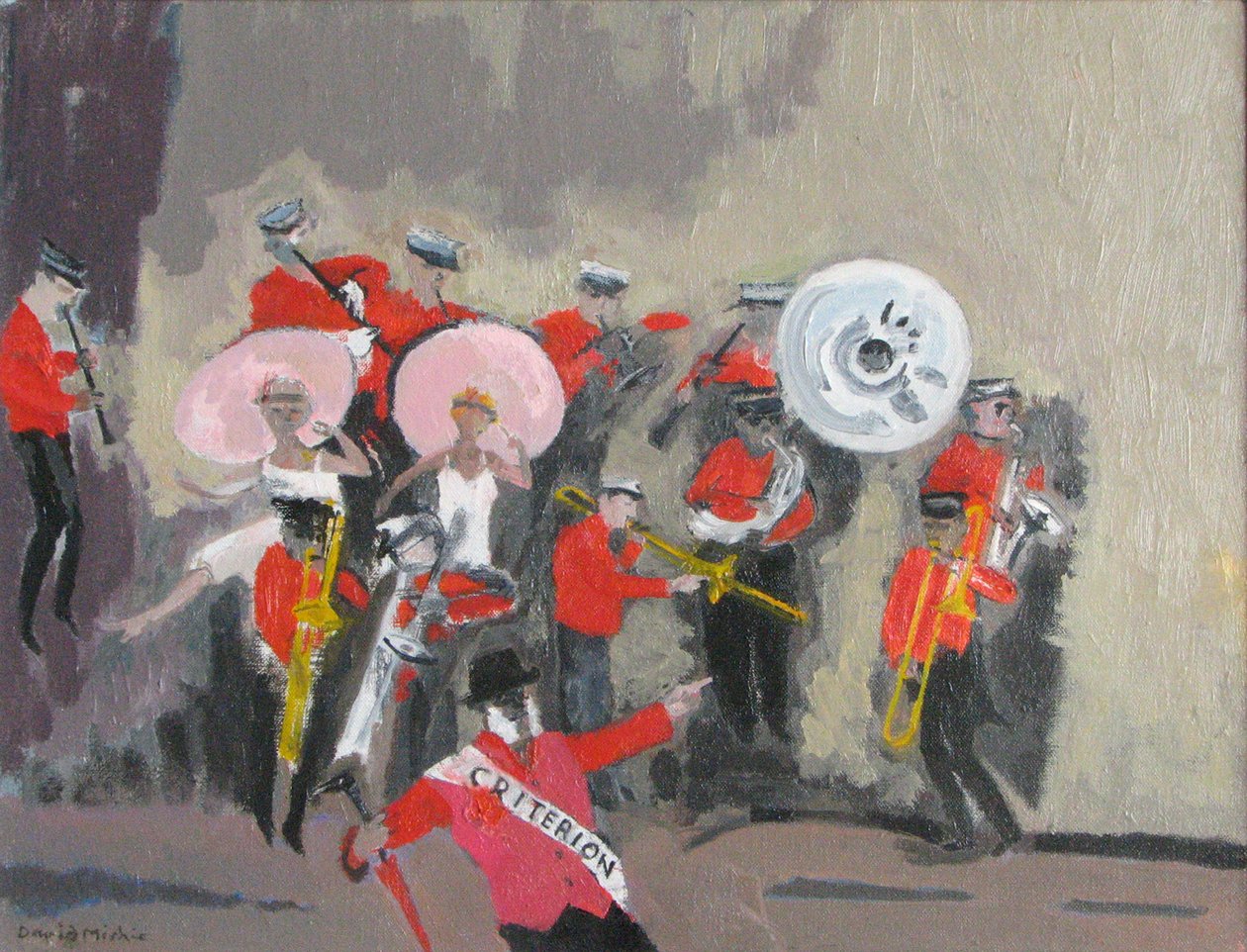 Jazz Band, 2008 (óleo sobre lienzo) de David Alan Redpath Michie