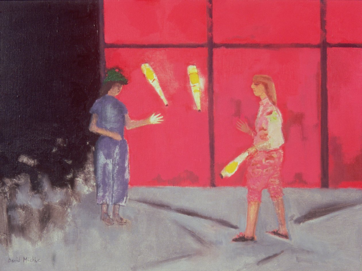 Malabaristas en el Beaubourg de David Alan Redpath Michie