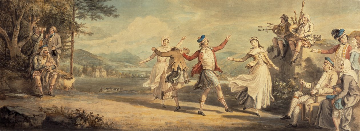 Un baile de las Tierras Altas de David Allan