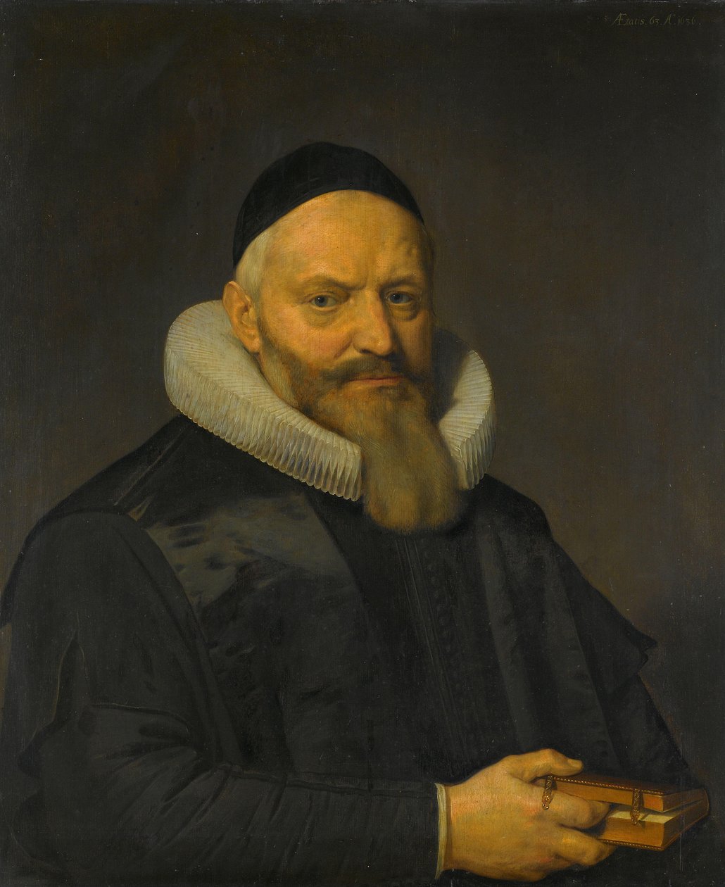 Retrato de Anthony de Wale (1573-1639). Profesor de teología en la Universidad de Leiden de David Bailly